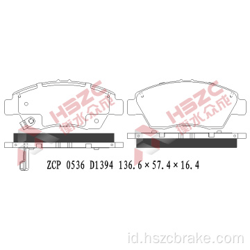 FMSI D1394 Bantalan Rem Keramik untuk Honda